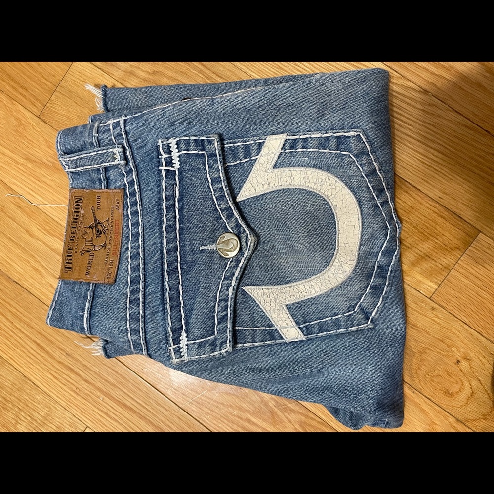 men true religion jean shorts